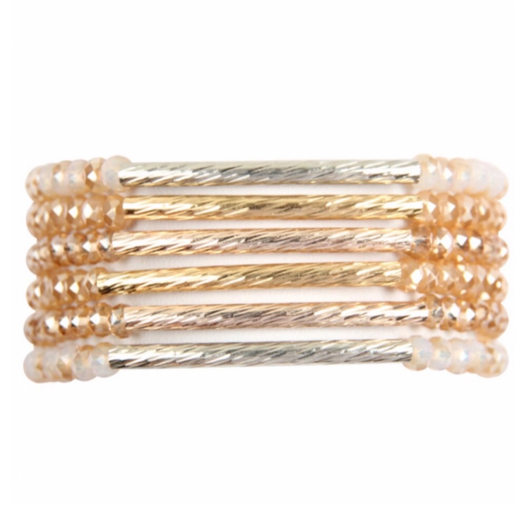 Rondelle Beaded Bracelet Set